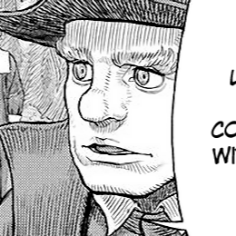 Aesthetic anime & manga PFP for discord, Berserk, Dawn of an Empire - 358, Page 18, Chapter 358. 1:1 square ratio. Aesthetic pfps dark, color & black and white.