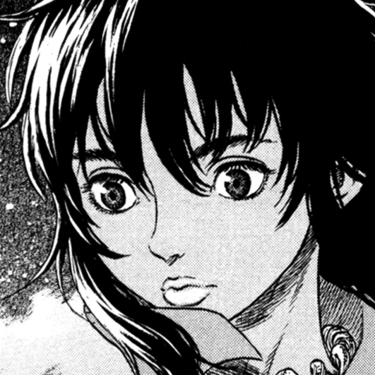 Aesthetic anime & manga PFP for discord, Berserk, The Boy in the Moonlight - 238, Page 5, Chapter 238. 1:1 square ratio. Aesthetic pfps dark, color & black and white.