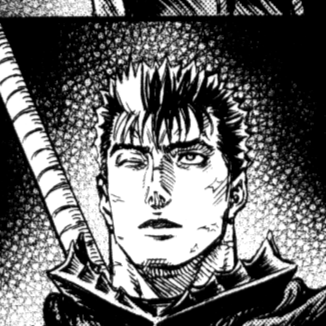 Aesthetic anime & manga PFP for discord, Berserk, The Boy in the Moonlight - 238, Page 2, Chapter 238. 1:1 square ratio. Aesthetic pfps dark, color & black and white.