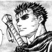 Aesthetic anime & manga PFP for discord, Berserk, Spirit Road (1) - 141, Page 4, Chapter 141. 1:1 square ratio. Aesthetic pfps dark, color & black and white.