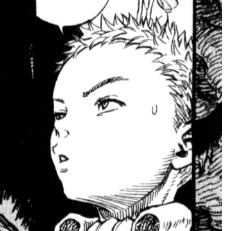 Aesthetic anime & manga PFP for discord, Berserk, Qliphoth - 215, Page 16, Chapter 215. 1:1 square ratio. Aesthetic pfps dark, color & black and white.