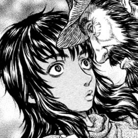 Aesthetic anime & manga PFP for discord, Berserk, Scattered Time - 189, Page 2, Chapter 189. 1:1 square ratio. Aesthetic pfps dark, color & black and white.