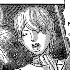 Aesthetic anime & manga PFP for discord, Berserk, Refugees from the Western Sea - 370, Page 3, Chapter 370. 1:1 square ratio. Aesthetic pfps dark, color & black and white.