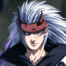 Aesthetic anime/manga PFP for discord, Naruto, The Two Mangekyou - 666, Page 2, Chapter 666. 1:1 square ratio. Aesthetic pfps dark, black and white.