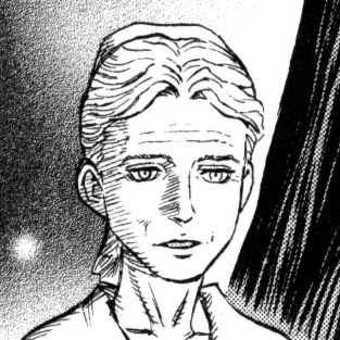 Aesthetic anime & manga PFP for discord, Berserk, Claw Marks - 222, Page 2, Chapter 222. 1:1 square ratio. Aesthetic pfps dark, color & black and white.