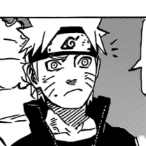 Aesthetic anime/manga PFP for discord, Naruto, The Floating Elder...!! - 670, Page 17, Chapter 670. 1:1 square ratio. Aesthetic pfps dark, black and white.