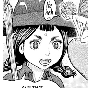 Aesthetic anime & manga PFP for discord, Berserk, Cherry Tree Garden - 360, Page 8, Chapter 360. 1:1 square ratio. Aesthetic pfps dark, color & black and white.