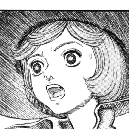 Aesthetic anime & manga PFP for discord, Berserk, Claw Marks - 222, Page 12, Chapter 222. 1:1 square ratio. Aesthetic pfps dark, color & black and white.