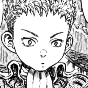 Aesthetic anime & manga PFP for discord, Berserk, Qliphoth - 215, Page 13, Chapter 215. 1:1 square ratio. Aesthetic pfps dark, color & black and white.