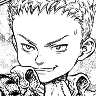 Aesthetic anime & manga PFP for discord, Berserk, Qliphoth - 215, Page 9, Chapter 215. 1:1 square ratio. Aesthetic pfps dark, color & black and white.