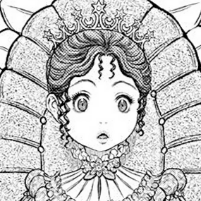 Aesthetic anime & manga PFP for discord, Berserk, Dawn of an Empire - 358, Page 9, Chapter 358. 1:1 square ratio. Aesthetic pfps dark, color & black and white.