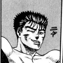 Aesthetic anime & manga PFP for discord, Berserk, The Black Swordsman - 0.01, Page 18, Chapter 0.01. 1:1 square ratio. Aesthetic pfps dark, color & black and white.