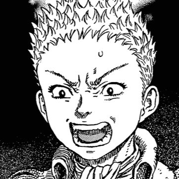 Aesthetic anime & manga PFP for discord, Berserk, The Tentacled Ship - 315, Page 8, Chapter 315. 1:1 square ratio. Aesthetic pfps dark, color & black and white.