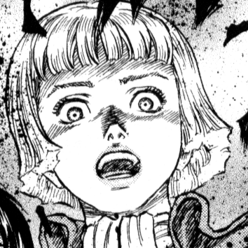 Aesthetic anime & manga PFP for discord, Berserk, Taint - 216, Page 11, Chapter 216. 1:1 square ratio. Aesthetic pfps dark, color & black and white.
