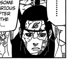 Aesthetic anime & manga PFP for discord, Naruto, The Return of Uchiha Madara - 657, Page 6, Chapter 657. 1:1 square ratio. Aesthetic pfps dark, black and white.