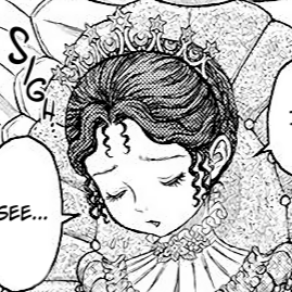 Aesthetic anime & manga PFP for discord, Berserk, Dawn of an Empire - 358, Page 8, Chapter 358. 1:1 square ratio. Aesthetic pfps dark, color & black and white.