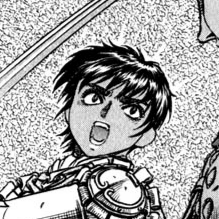 Aesthetic anime & manga PFP for discord, Berserk, Confession - 45, Page 2, Chapter 45. 1:1 square ratio. Aesthetic pfps dark, color & black and white.