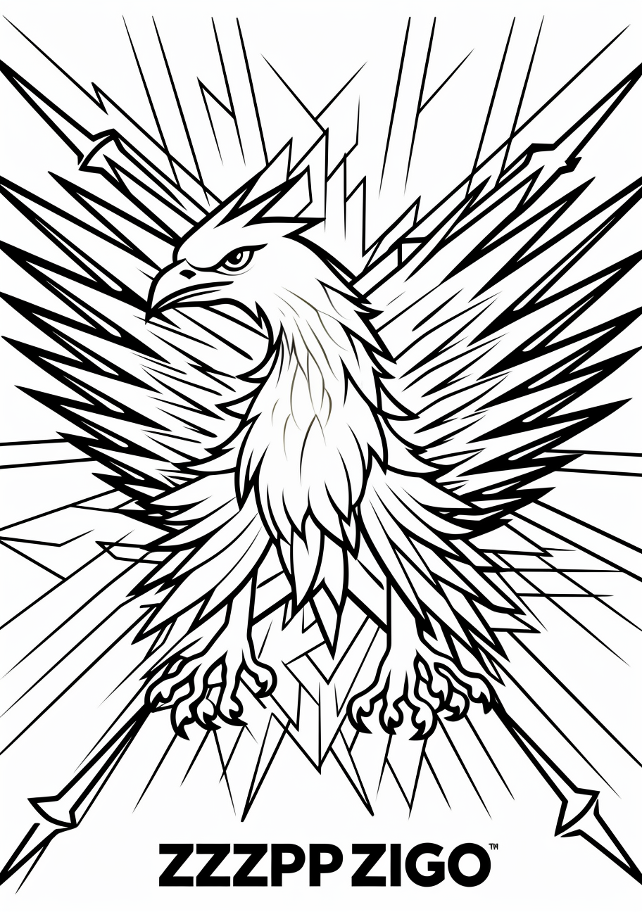 Kyogre keenly depicted with clean, sweeping fins lines. printable coloring page, black and white, free download