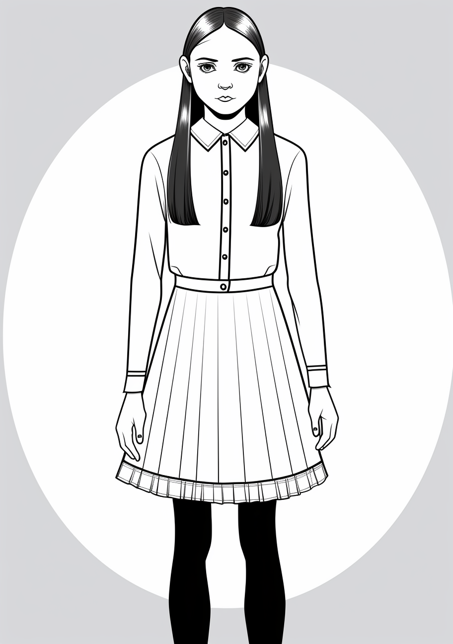 Wednesday Addams Printable Coloring Pages, Adult Coloring Crafts, Kid Fun Pages on Hero: Wednesday Addams Printable Coloring Pages, Adult Coloring Crafts, Kid Fun Pages