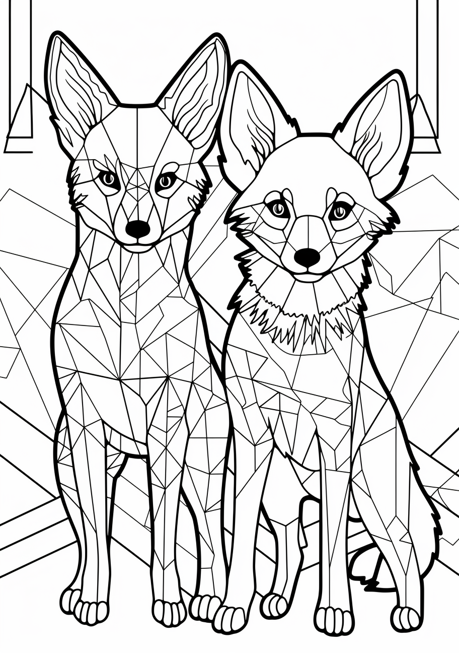 Eevee and Pikachu high fiving each other; clean, sharp lines and bold shapes. printable coloring page, black and white, free download