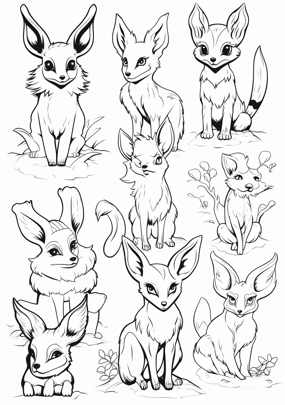 Eevee Evolution Coloring Pokemon Pages - Top Coloring Picks, Fun Art Pages Eevee Evolution Coloring Pokemon Pages - Top Coloring Picks, Fun Art Pages
