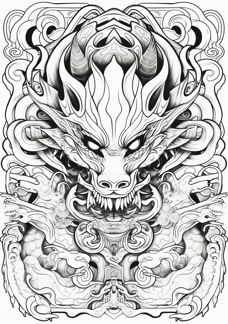 Picturisation of a single Pokemon; portrayed with clear and clean lines. printable coloring page, black and white, free download