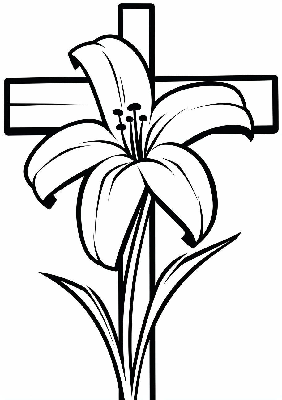 Depiction of Palm Sunday with Jesus riding a donkey, creating a scene of joy and celebration, medium complexity suitable for various age groups. inspirational biblical easter coloring pages pfp for discord.