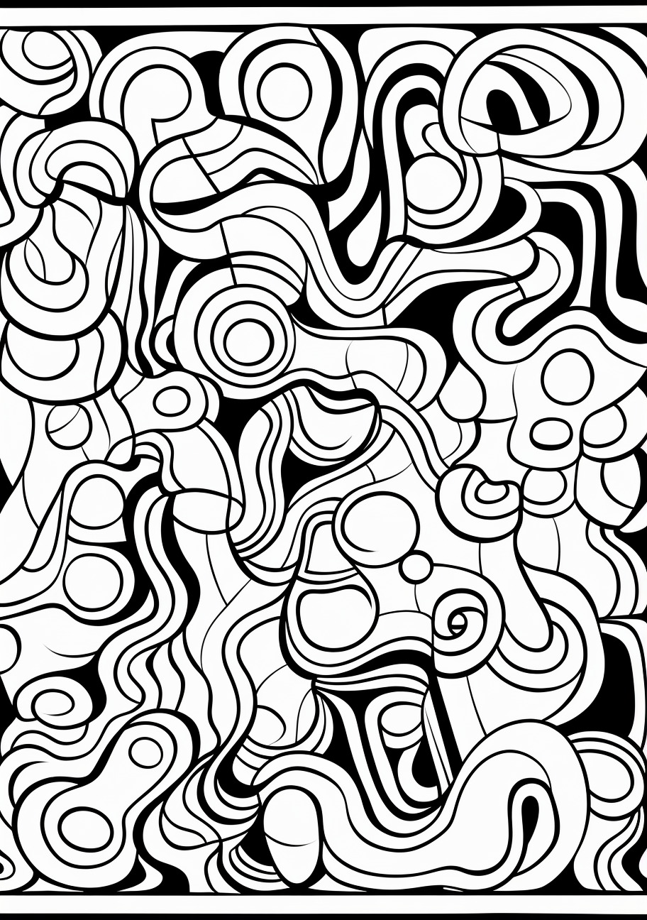 Black and white swirls in an abstract design; varying line intensity and complex textures. phone art wallpaper
