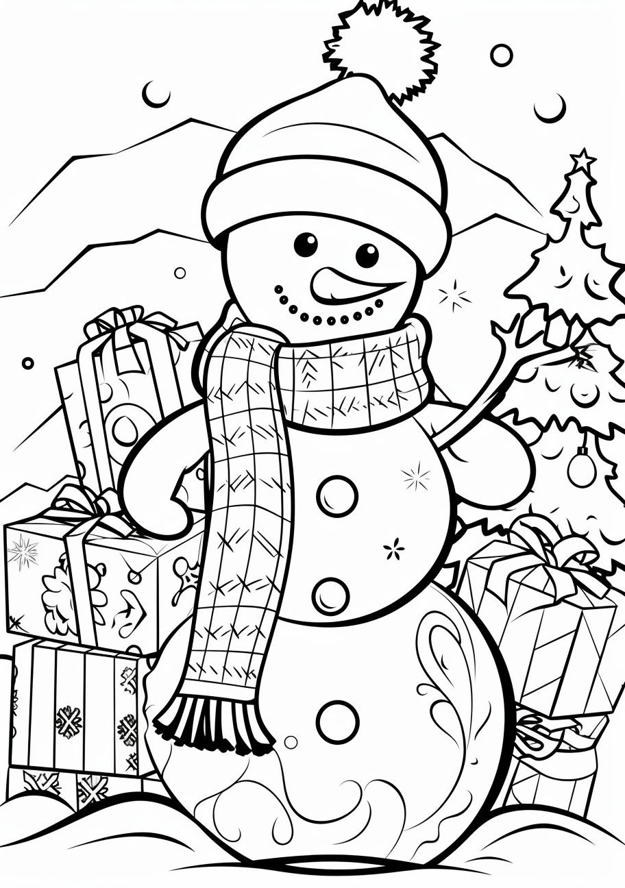 Snowman Coloring Page - Free Printable, Family Fun, Children Activities on Hero: Snowman Coloring Page - Free Printable, Family Fun, Children Activities