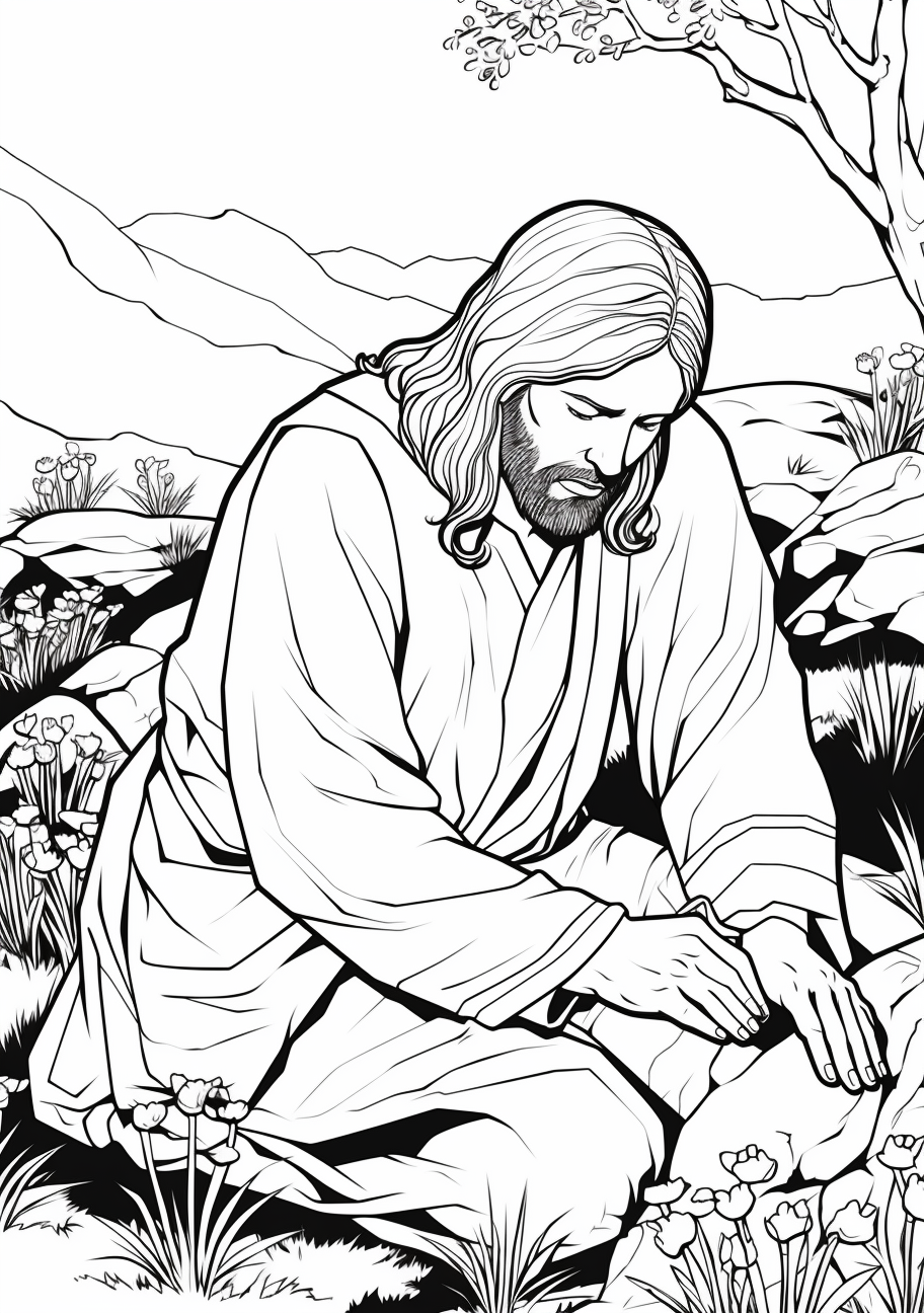 Illustrates an angelic being bringing messages from God, filled with beautiful, intricate line-work, allows ample room for color blending. inspirational biblical easter coloring pages pfp for discord.