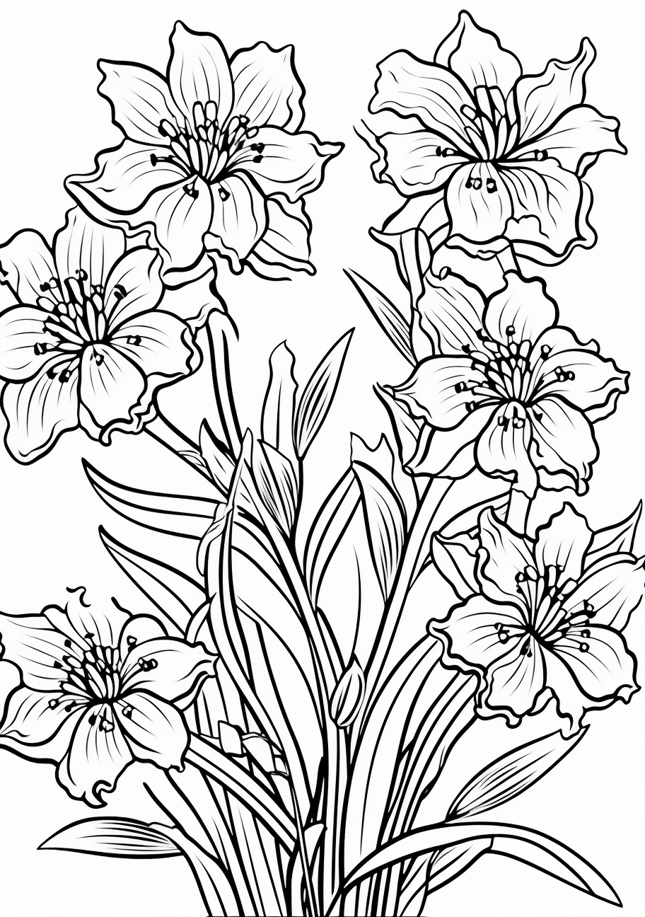 Coloring Pages of Flowers - Printable Floral Designs on Hero: Coloring Pages of Flowers - Printable Floral Designs