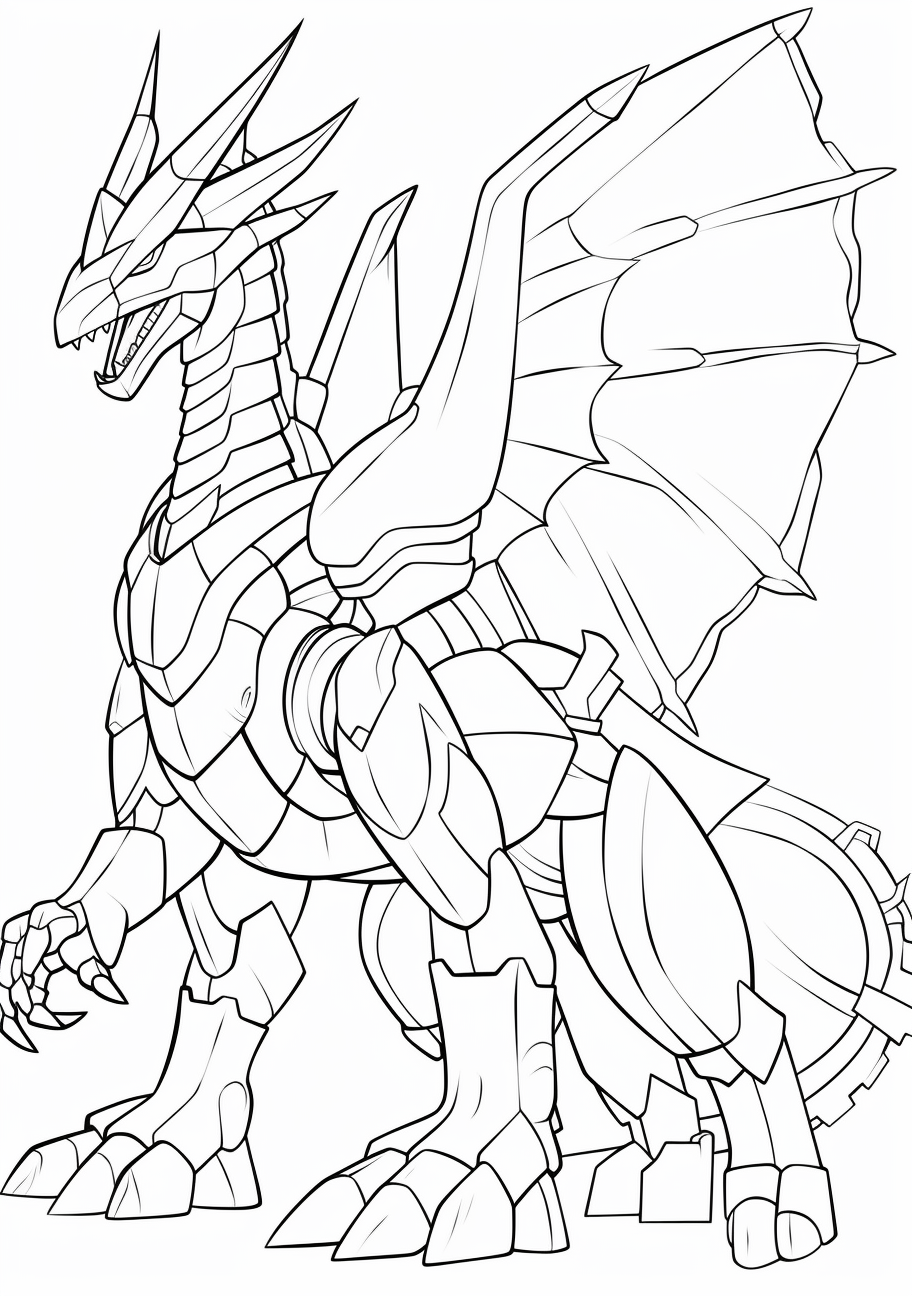 Giratina carefully depicted with tunneled, tongue-like elements. printable coloring page, black and white, free download