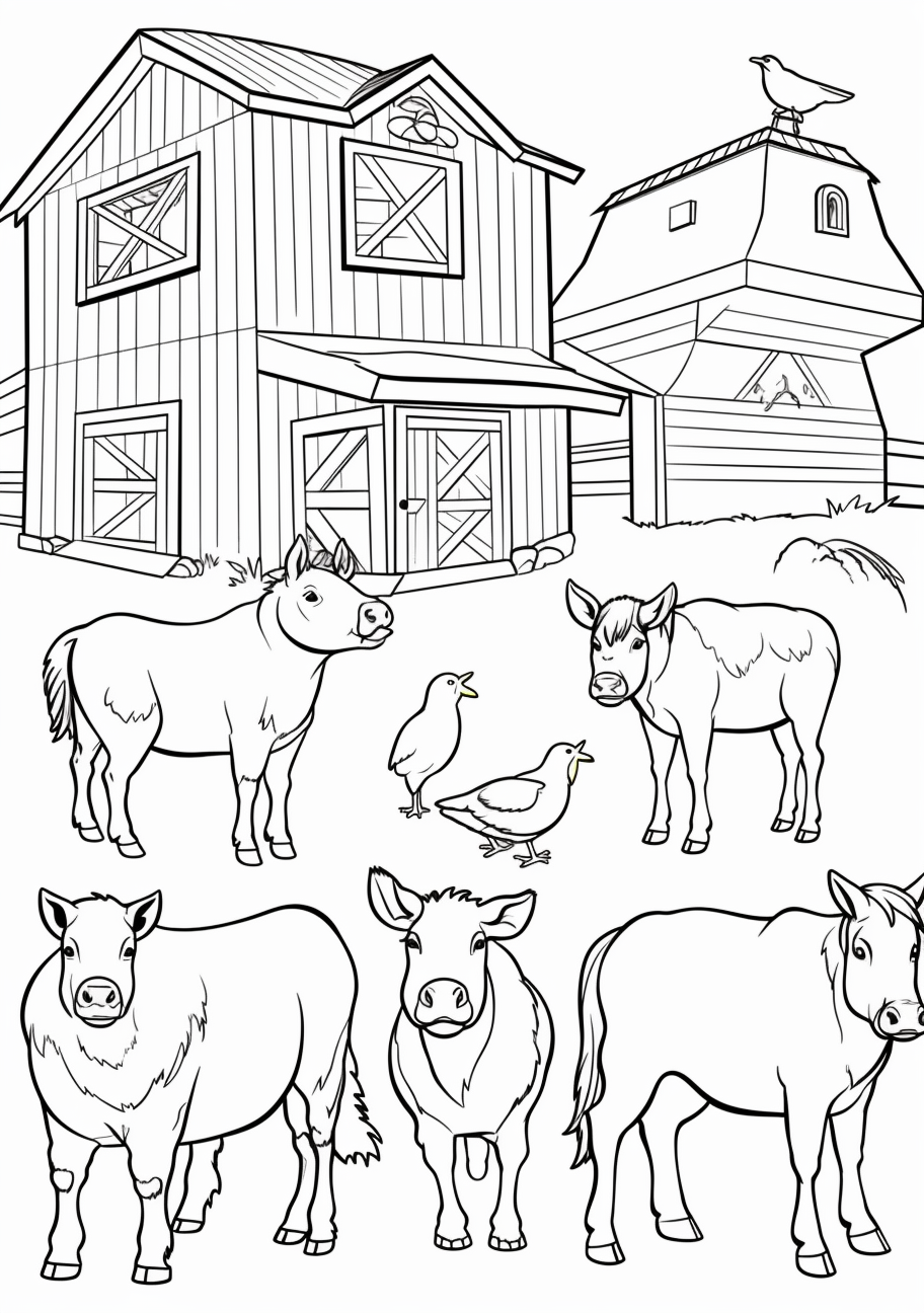 Animal Coloring Pages - Kid-friendly Printable Art on Hero: Animal Coloring Pages - Kid-friendly Printable Art