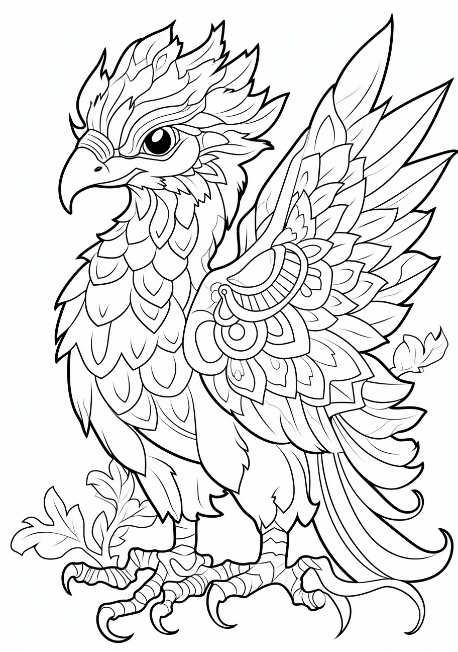 First of the starter pokemon series depicted in its unique posture; bold lines and rudimentary shapes. printable coloring page, black and white, free download