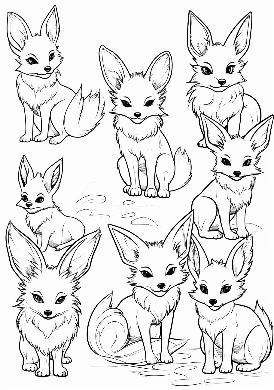 Eevee Evolutions Coloring Sheet Pokemon Pages, Adult & Kids Fun Eevee Evolutions Coloring Sheet Pokemon Pages, Adult & Kids Fun