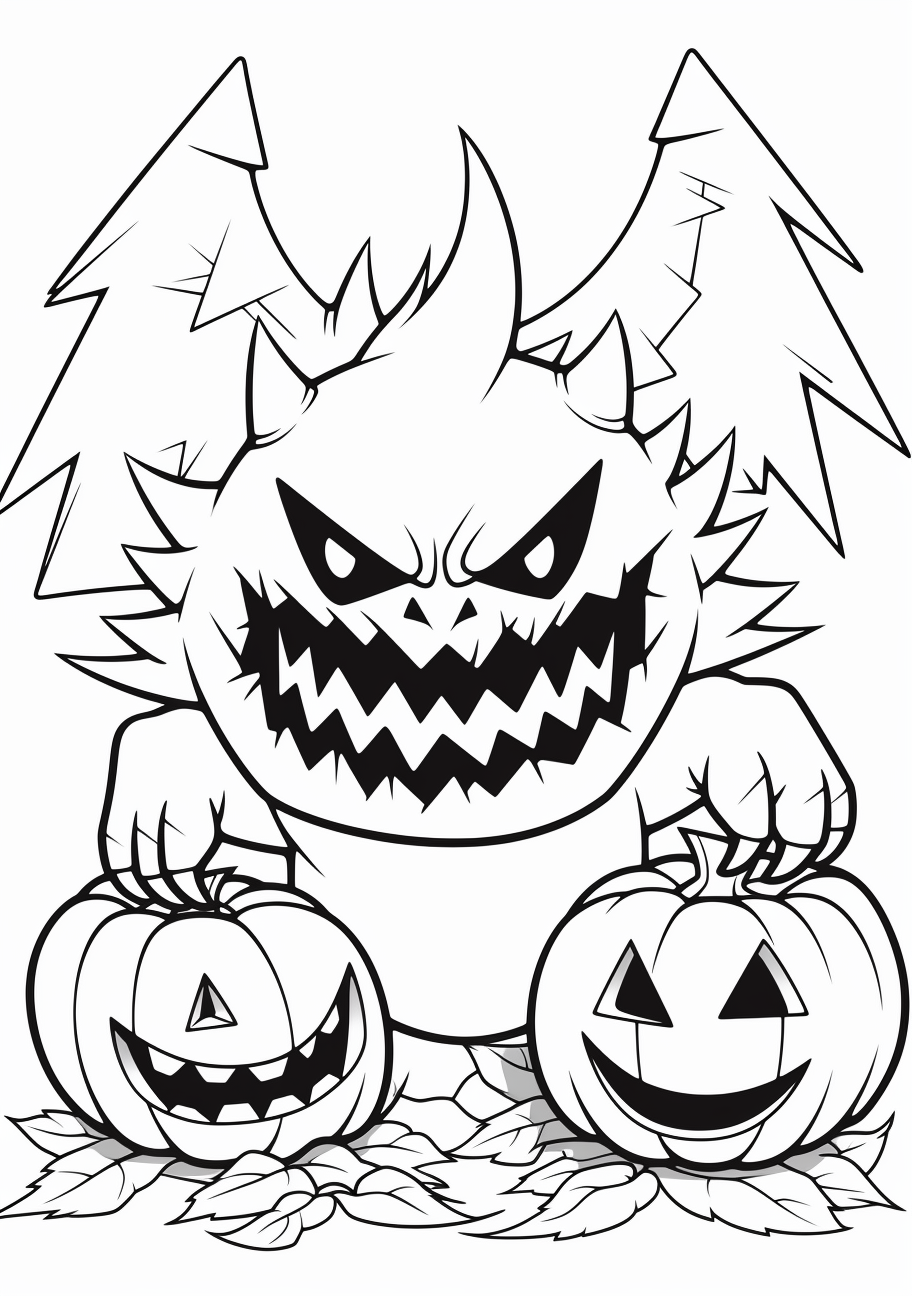 Mega Salamence soaring; details in wings and body texture with moderate lines. printable coloring page, black and white, free download