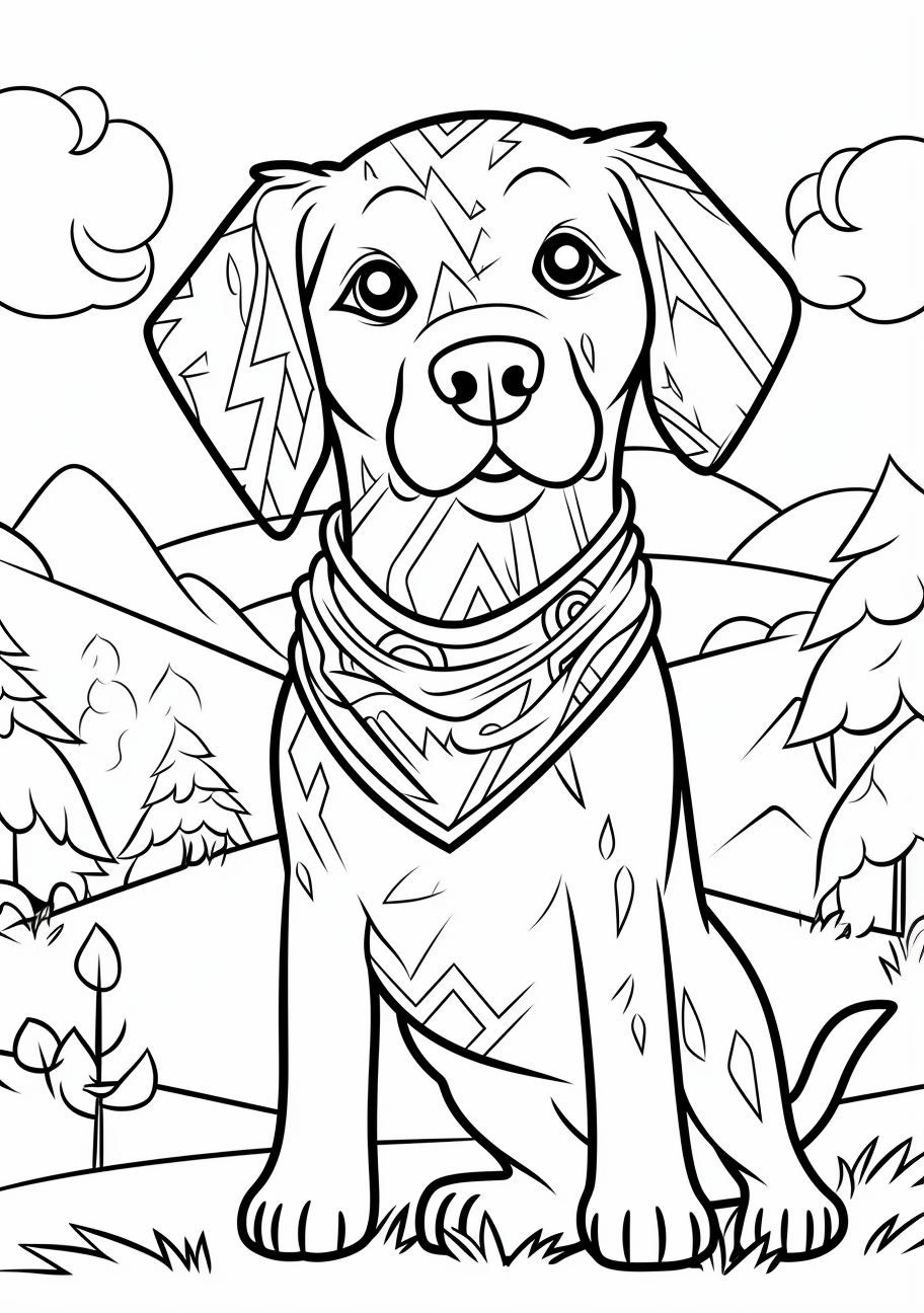 Dog Coloring Page - Free Printable, Fun and Engaging on Hero: Dog Coloring Page - Free Printable, Fun and Engaging