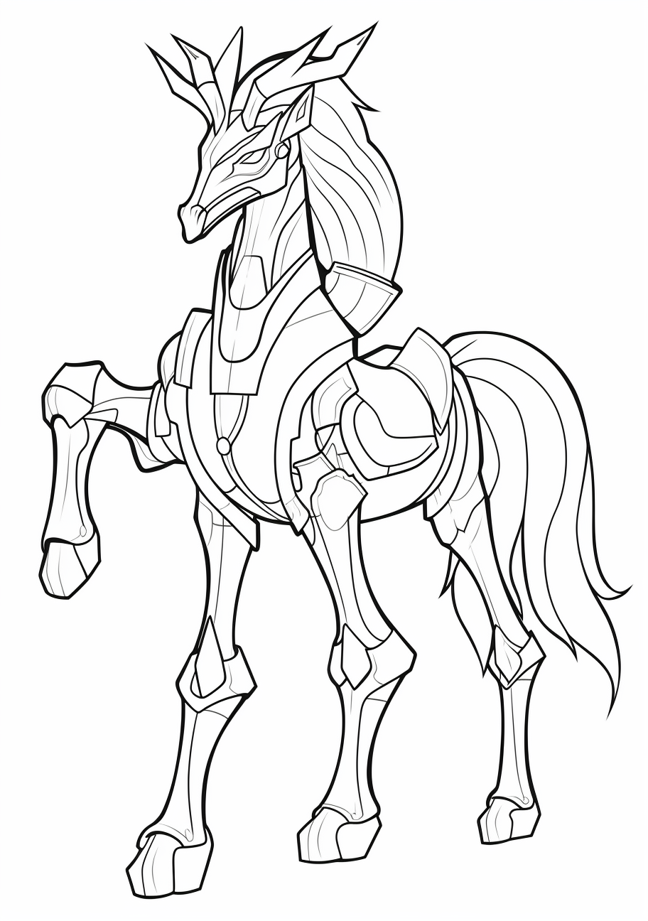 Arceus in a dynamic position; bold, defined lines with clear details. printable coloring page, black and white, free download