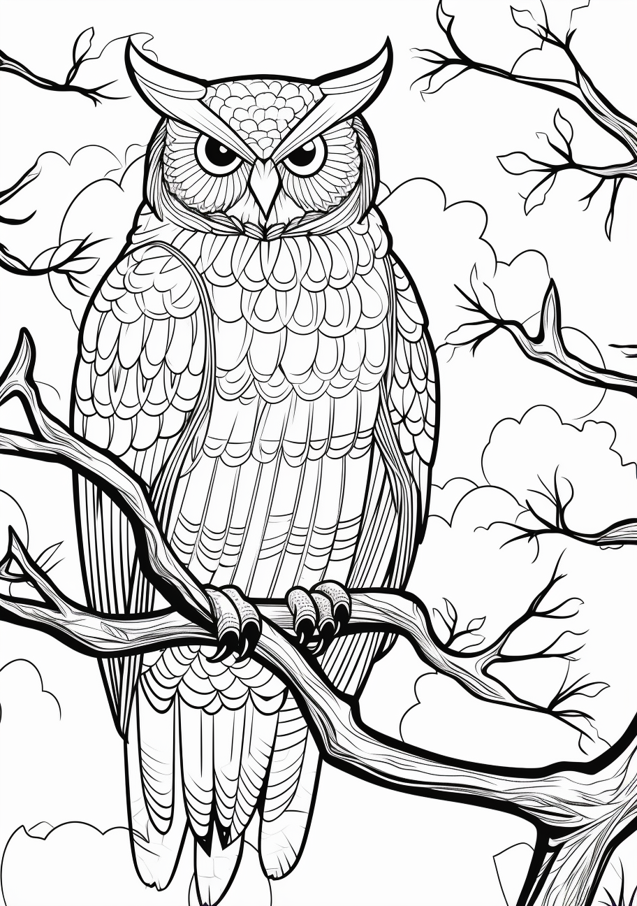 An owl depicted in a Halloween style; detailed and complex patterns. phone art wallpaper