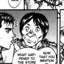 Aesthetic anime & manga PFP for discord, Berserk, Comrades in Arms - 44, Page 19, Chapter 44. 1:1 square ratio. Aesthetic pfps dark, color & black and white.