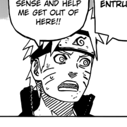 Aesthetic anime/manga PFP for discord, Naruto, The Floating Elder...!! - 670, Page 11, Chapter 670. 1:1 square ratio. Aesthetic pfps dark, black and white.