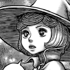 Aesthetic anime & manga PFP for discord, Berserk, Gloomy Wastes - 348, Page 13, Chapter 348. 1:1 square ratio. Aesthetic pfps dark, color & black and white.
