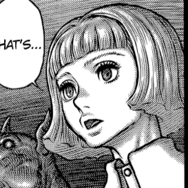 Aesthetic anime & manga PFP for discord, Berserk, Passage of Dreams - 349, Page 10, Chapter 349. 1:1 square ratio. Aesthetic pfps dark, color & black and white.