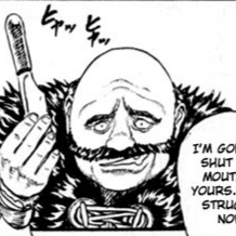 Aesthetic anime & manga PFP for discord, Berserk, The Black Swordsman - 0.01, Page 6, Chapter 0.01. 1:1 square ratio. Aesthetic pfps dark, color & black and white.