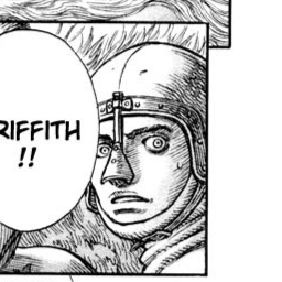 Aesthetic anime & manga PFP for discord, Berserk, Wilderness Reunion - 191, Page 4, Chapter 191. 1:1 square ratio. Aesthetic pfps dark, color & black and white.