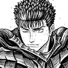 Aesthetic anime & manga PFP for discord, Berserk, Cherry Tree Garden - 360, Page 9, Chapter 360. 1:1 square ratio. Aesthetic pfps dark, color & black and white.