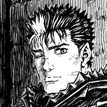 Aesthetic anime & manga PFP for discord, Berserk, The Boy in the Moonlight - 238, Page 14, Chapter 238. 1:1 square ratio. Aesthetic pfps dark, color & black and white.