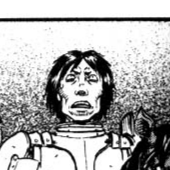 Aesthetic anime & manga PFP for discord, Berserk, Advent - 75, Page 11, Chapter 75. 1:1 square ratio. Aesthetic pfps dark, color & black and white.