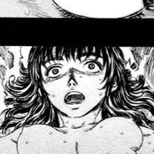 Aesthetic anime & manga PFP for discord, Berserk, Scattered Time - 189, Page 3, Chapter 189. 1:1 square ratio. Aesthetic pfps dark, color & black and white.