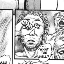 Aesthetic anime & manga PFP for discord, Berserk, The Witch - 140, Page 10, Chapter 140. 1:1 square ratio. Aesthetic pfps dark, color & black and white.